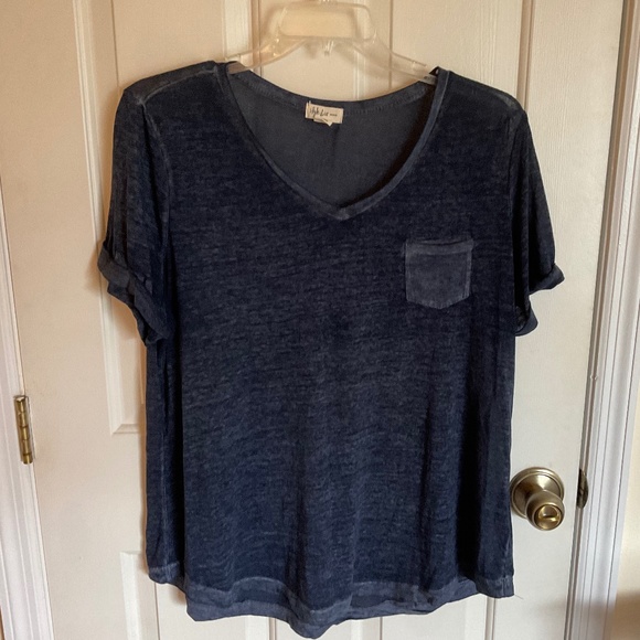 Women’s thin 1x top dark blue - Picture 1 of 7